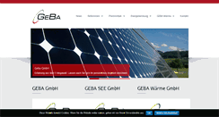 Desktop Screenshot of geba-gmbh.com