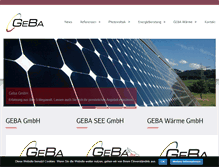 Tablet Screenshot of geba-gmbh.com